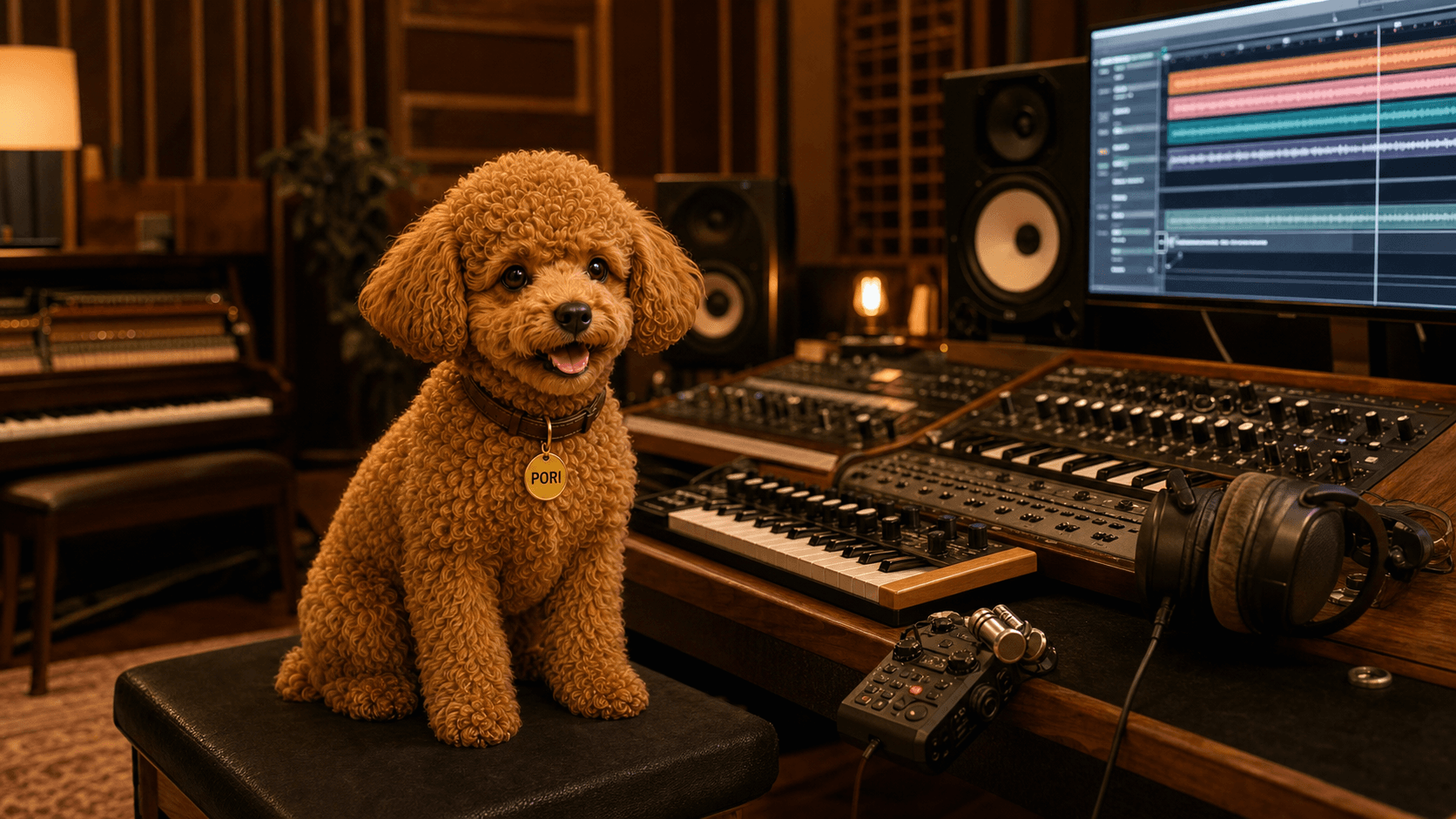 Best AI Music Tools hero artwork featuring the HARU production world